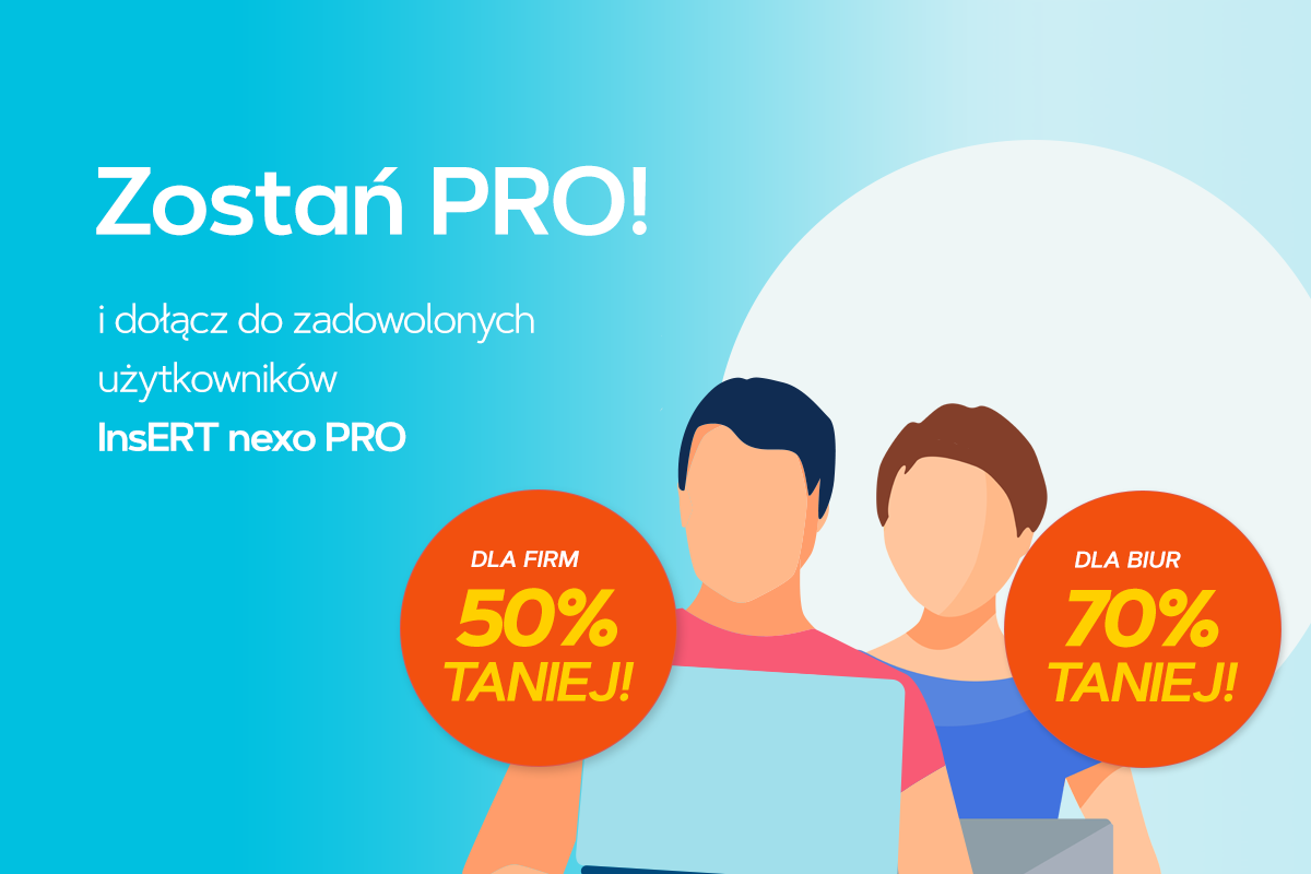 InsERT nexo PRO nawet 70% taniej także w grudniu