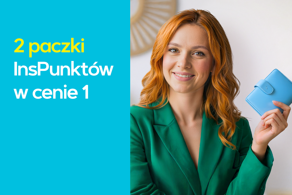Tylko teraz! 2 paczki InsPunktów w cenie 1 Tylko teraz! 2 paczki InsPunktów w cenie 1