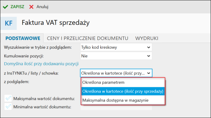 Subiekt Nexo Jak Ustawić Domyślnie Wstawianą Ilość Asortymentu Do Dokumentu Insert Nexo 8448